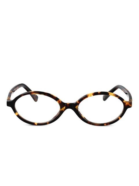 Miu Miu Eyewear oval-frame glasses - Brown