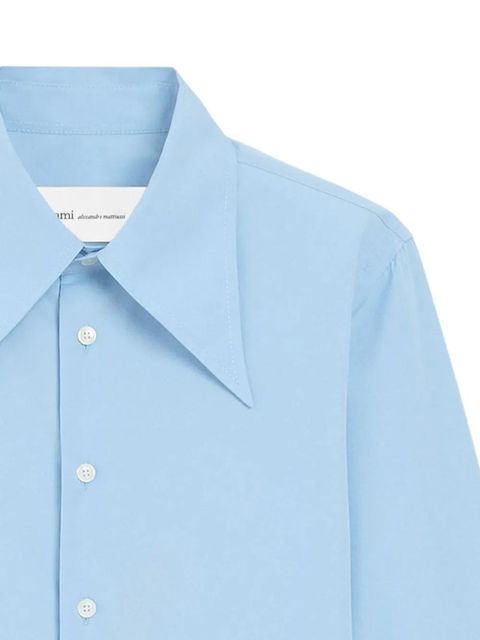 AMI Paris straight point-collar shirt - Blue - zdjęcie produktu nr 2
