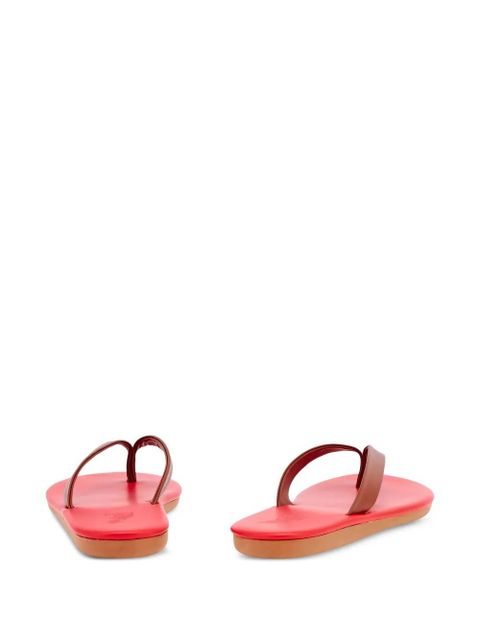 Ancient Greek Sandals Saionara leather slides - Brown