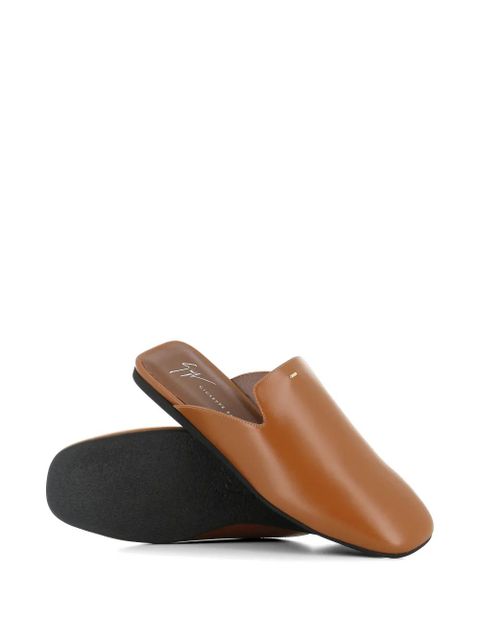 Giuseppe Zanotti leather mules - Brown