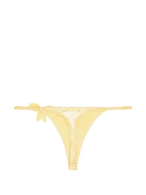 ROTATE BIRGER CHRISTENSEN embroidery flower thong - Yellow - zdjęcie produktu nr 2
