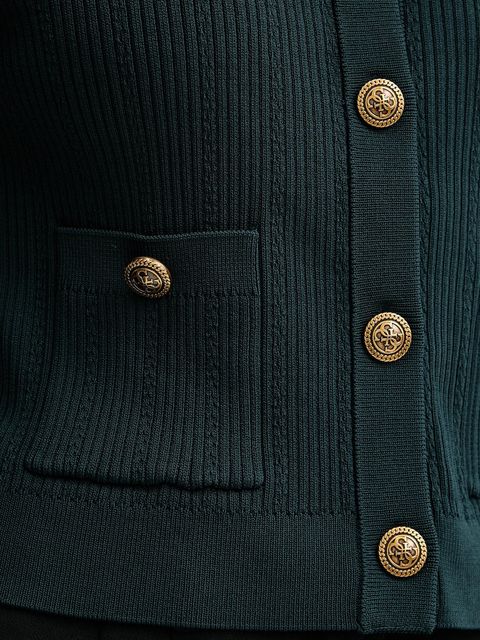 Guess kardigan EMMIE damski kolor zielony lekki W5YR09 Z0130