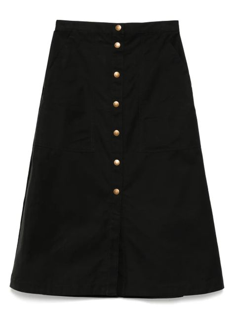 Moncler button-up midi skirt - Black - zdjęcie produktu nr 1