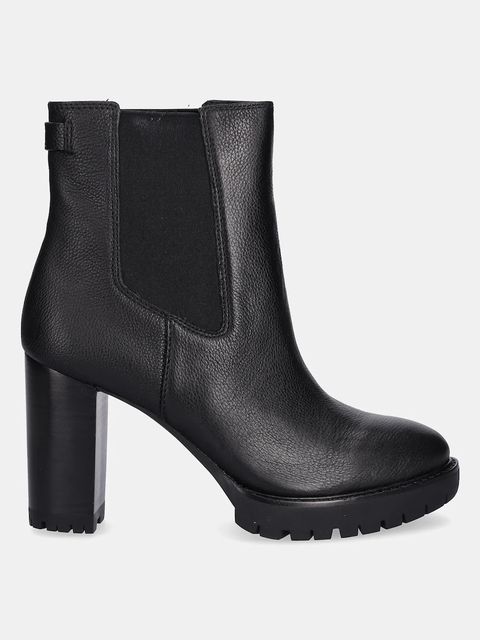 Lauren Ralph Lauren sztyblety skórzane Layne damskie kolor czarny na słupku 802974391001