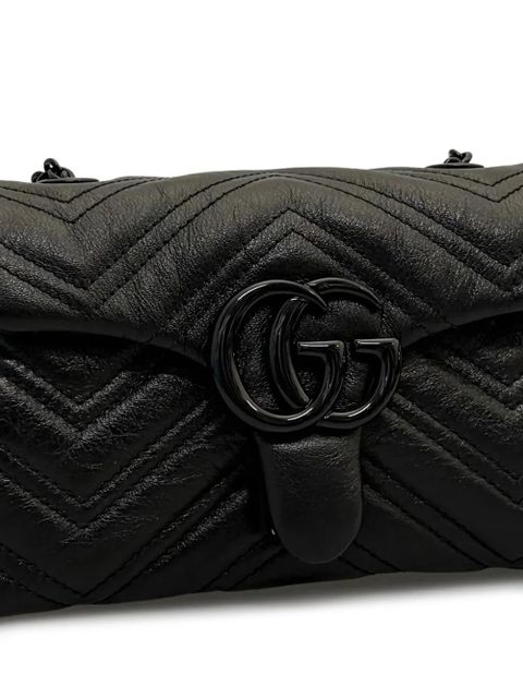 Gucci chevron-quilted chain-strap shoulder bag - Black - zdjęcie produktu nr 2