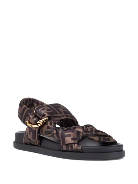 FENDI Feel FF logo sandals - Brown - zdjęcie produktu nr 2