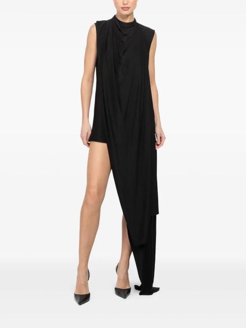 Magda Butrym draped-detail mini dress - Black - zdjęcie produktu nr 2