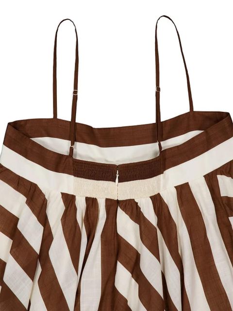 ZIMMERMANN striped maxi dress - Brown