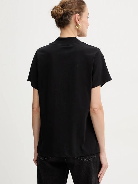 Guess t-shirt bawełniany LILY damski kolor czarny W5BI16 I3Z14