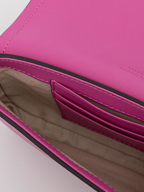Pinko torebka skórzana kolor różowy 105349 A1ZX - zdjęcie produktu nr 2