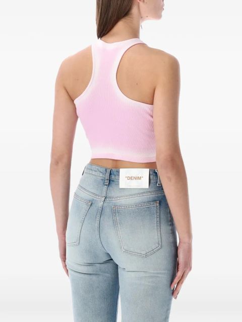 Off-White Rowing ribbed crop top - Pink - zdjęcie produktu nr 2