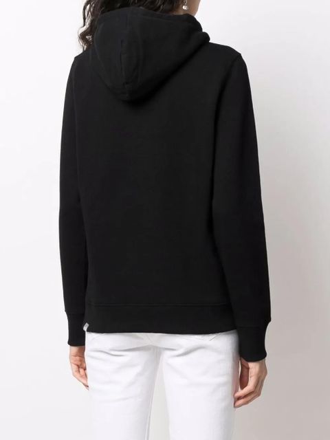 The North Face embroidered-logo drawstring hoodie - Black