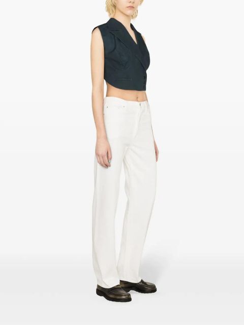 TOTEME mid-rise straight jeans - White
