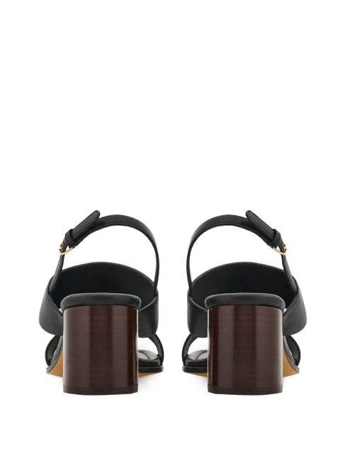 Ferragamo 55mm Gancini-buckle leather sandals - Black - zdjęcie produktu nr 2
