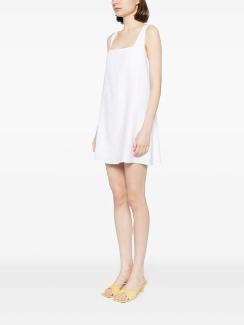Reformation Cami linen mini dress - White