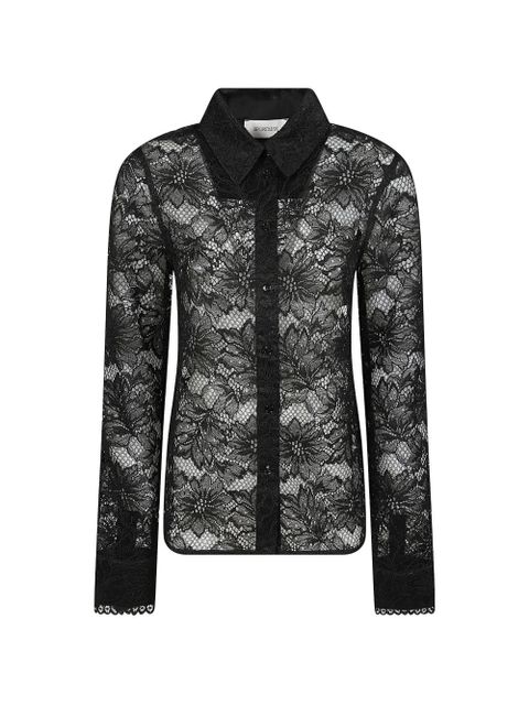 Sportmax floral-lace shirt - Black - zdjęcie produktu nr 2