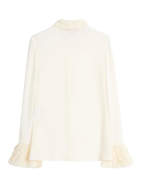 Valentino Garavani georgette shirt - White
