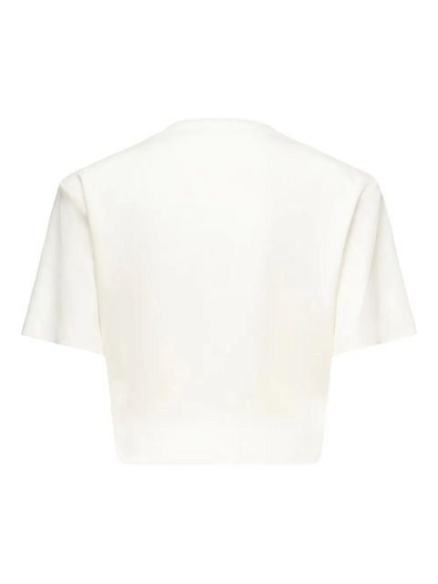 Magda Butrym rose-knot ribbed T-shirt - White - zdjęcie produktu nr 2