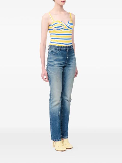 MM6 Maison Margiela straight leg five-pocket jeans - Blue