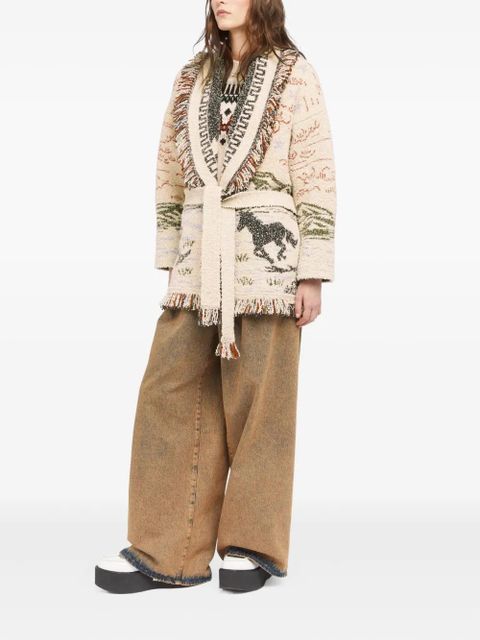 Alanui Sunset Riders cardigan - Neutrals