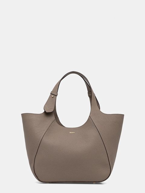 BOSS torebka skórzana kolor brązowy 50552117 - zdjęcie produktu nr 1