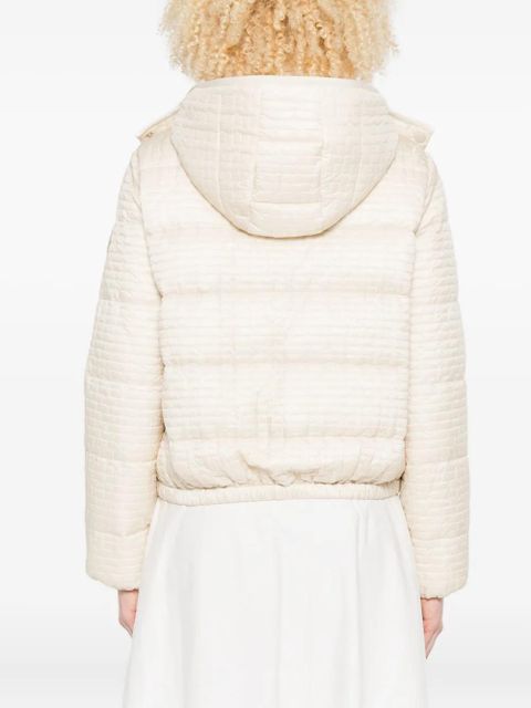 Moncler hooded quilted jacket - Neutrals