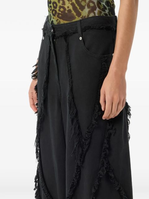 Blumarine frayed jeans - Black