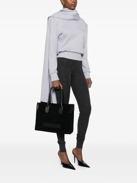 Balmain B-Army panelled tote bag - Black