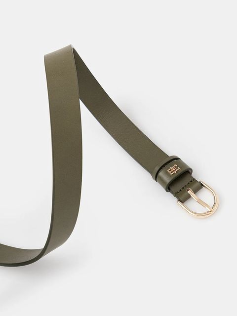 Tommy Hilfiger pasek skórzany damski kolor zielony AW0AW16836 - zdjęcie produktu nr 2