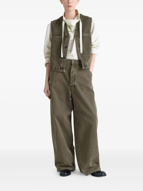 LEMAIRE button-up gilet - Green