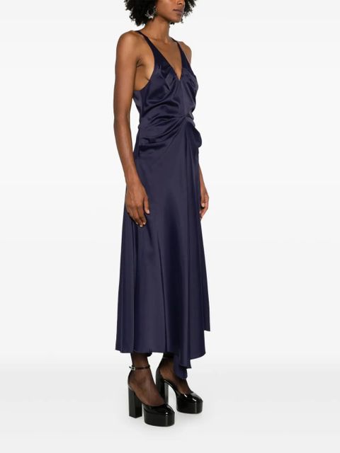 Victoria Beckham pleated maxi dress - Blue - zdjęcie produktu nr 2