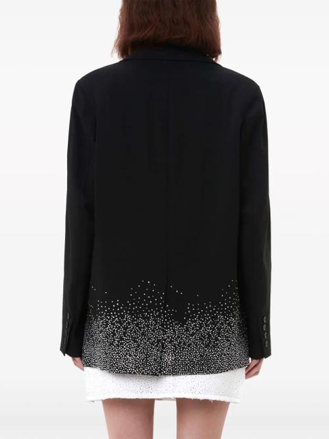 JW Anderson crystal-embellished single-breasted blazer - Black