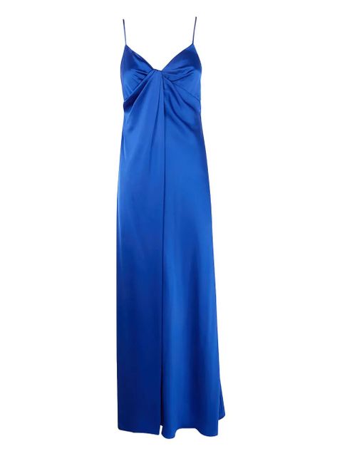 Lauren Ralph Lauren twist-front sleeveless gown dress - Blue - zdjęcie produktu nr 1