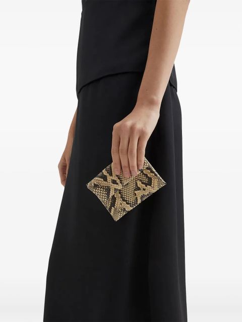 Jil Sander snakeskin-effect folded mini bag - Neutrals - zdjęcie produktu nr 2