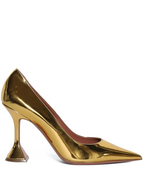 Amina Muaddi 95mm Ami pumps - Gold - zdjęcie produktu nr 1