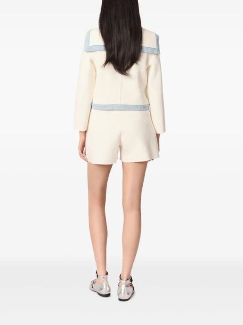 Maje sailor-collar jacket - Neutrals