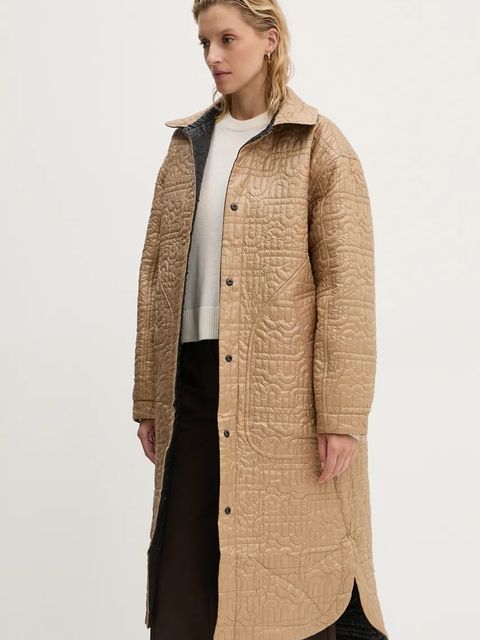 MUNTHE kurtka TILDOS damska kolor czarny przejściowa oversize 243153624343