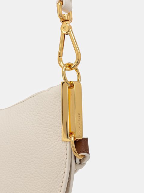 Coccinelle torebka skórzana COCCINELLESUNUP kolor beżowy E1.QKF.13.03.01