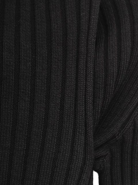 Paloma Wool no 2837 Esmolar asymmetric ribbed sweater - Black