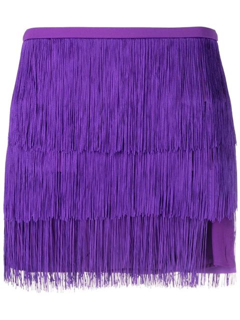 PINKO fringe-detail miniskirt - Purple - zdjęcie produktu nr 1
