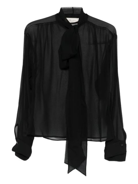 Blumarine tie-neck blouse - Black - zdjęcie produktu nr 1