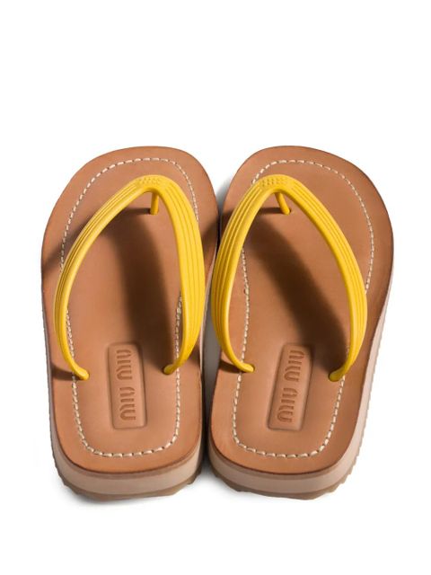 Miu Miu thong sandals - Yellow