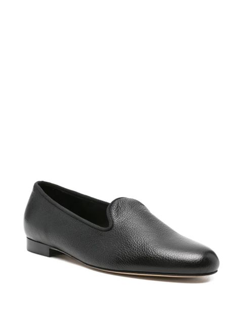 TOTEME leather loafers - Black
