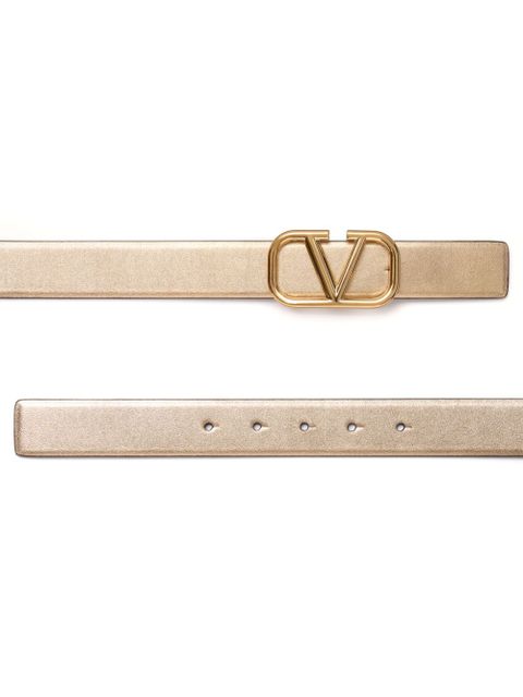 Valentino Garavani VLogo Signature reversible belt - Gold