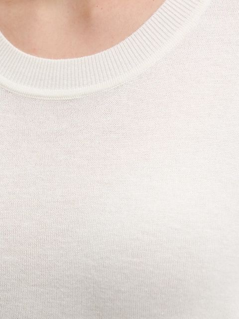 United Colors of Benetton t-shirt z jedwabiem damskie kolor beżowy 1ZRED10BK