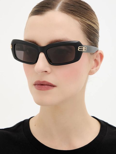 Balenciaga okulary przeciwsłoneczne damskie kolor czarny BB0432S