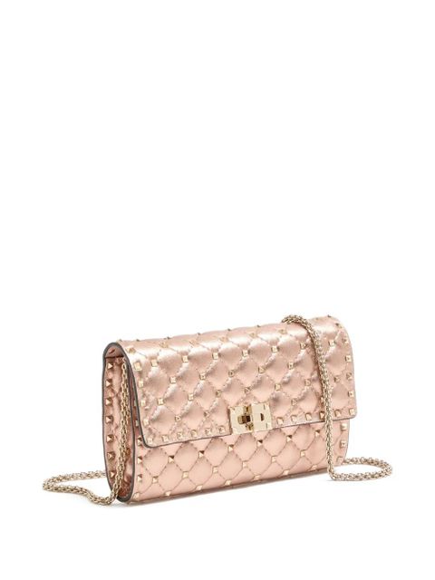 Valentino Garavani Rockstud Spike quilted clutch bag - Pink
