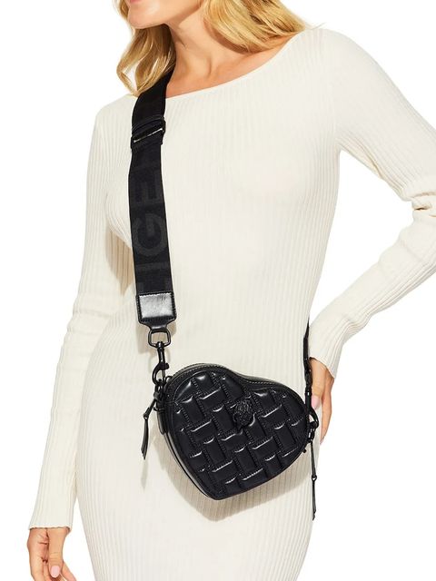 Kurt Geiger London torebka skórzana Kensington kolor czarny 5391100109