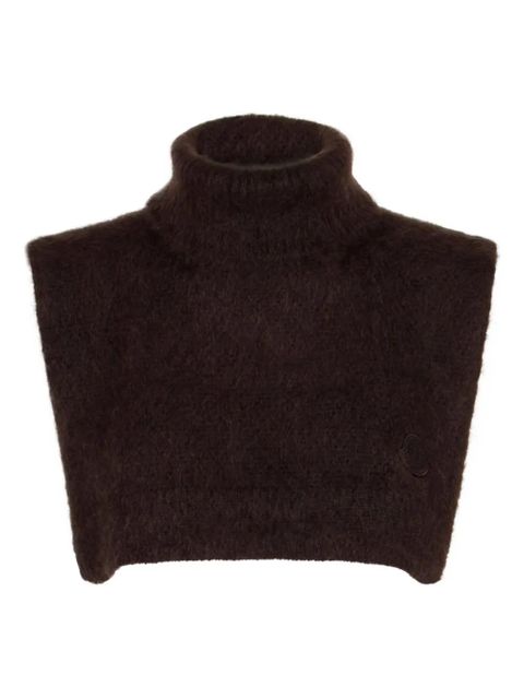 Moncler turtleneck cropped top - Brown - zdjęcie produktu nr 1
