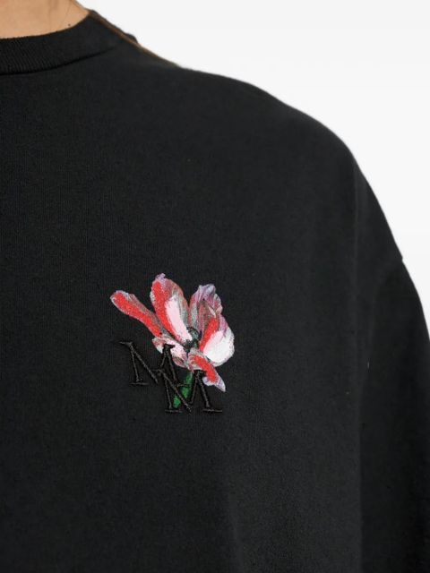 Maison Margiela floral-print T-shirt - Black